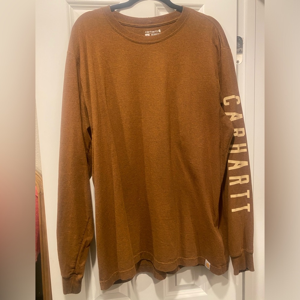 Carhartt Men's Brown Long Sleeve Shirt